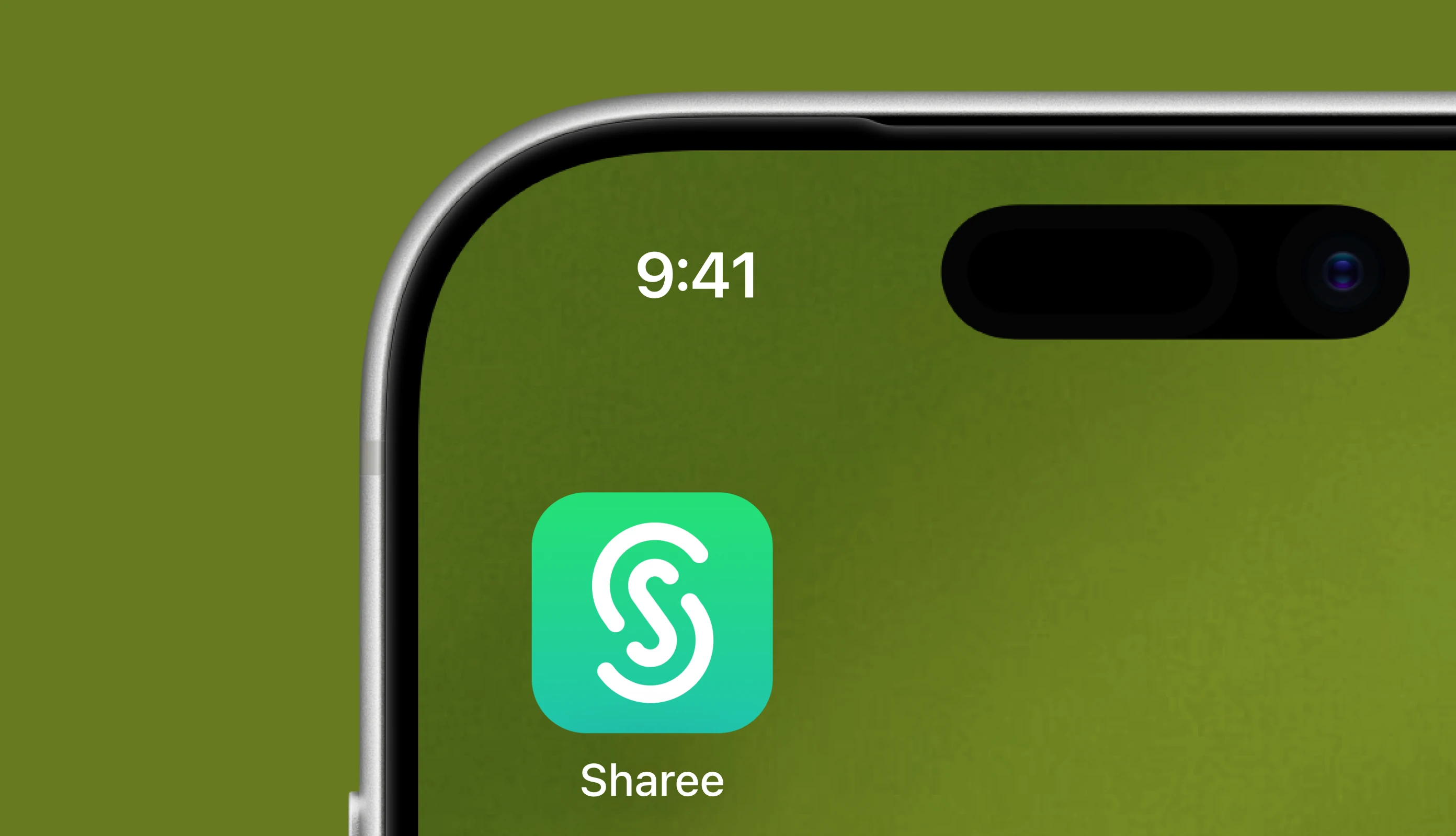 Sharee logo on app screen