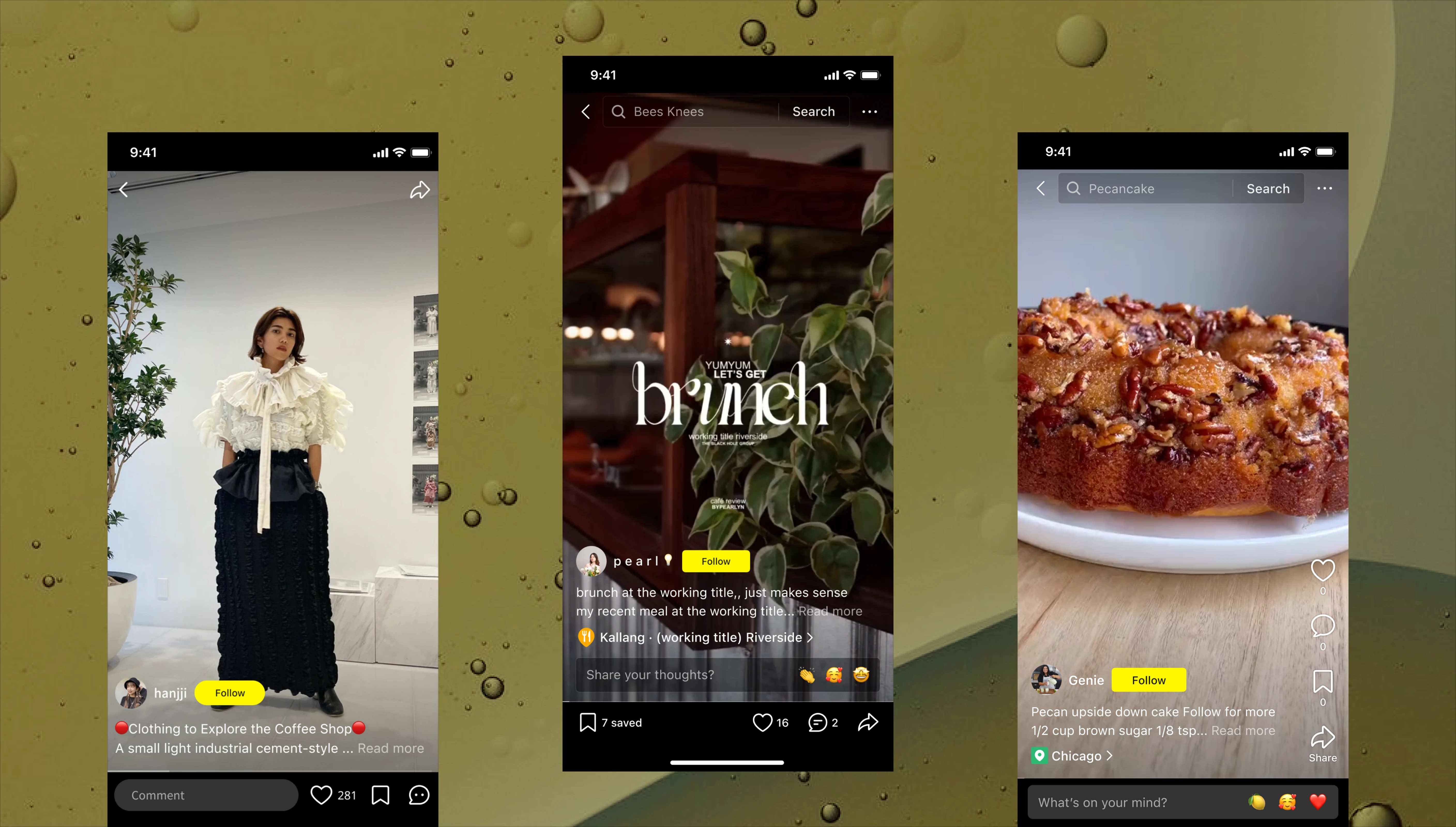 Lemon8 video content structure layout