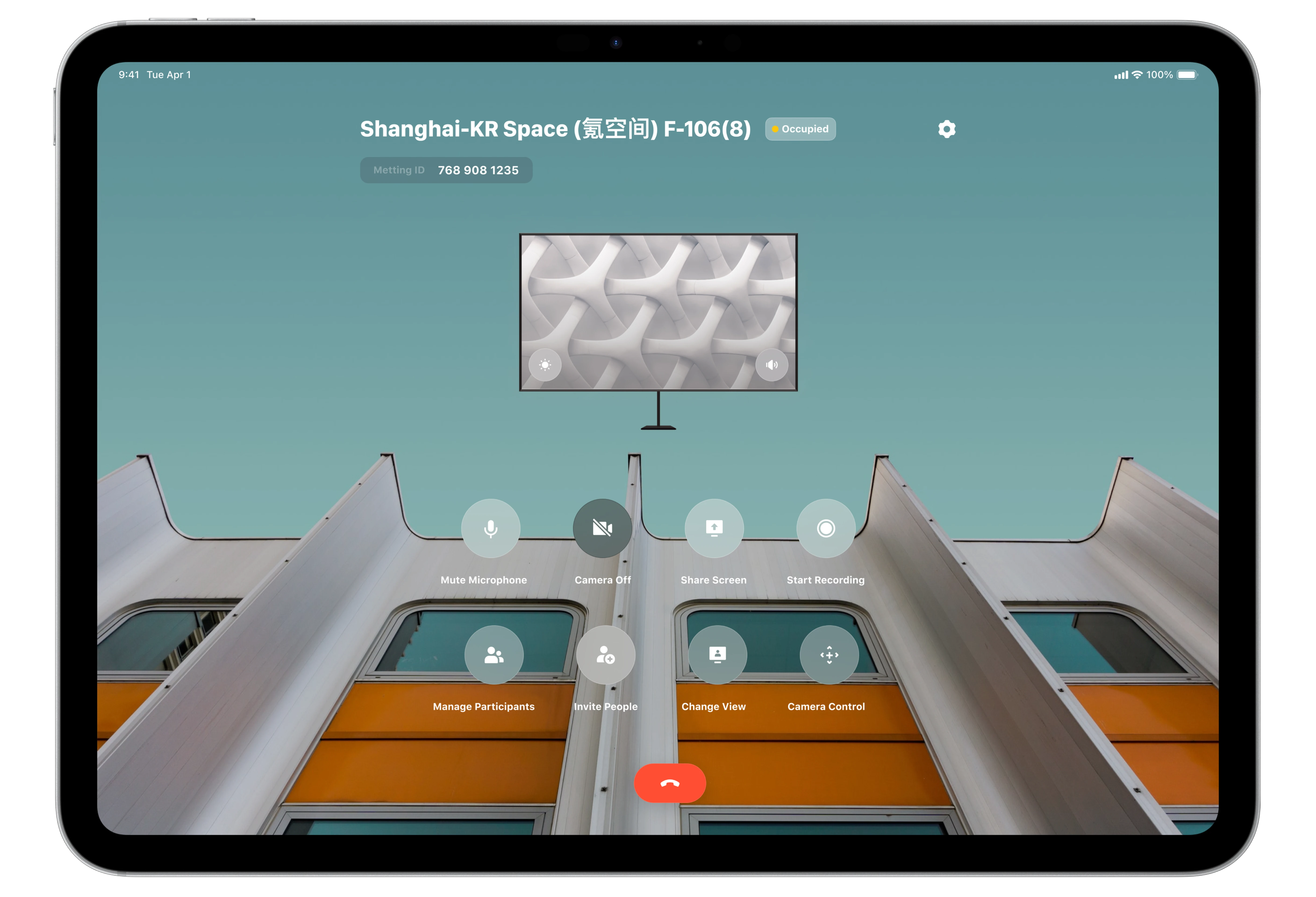 View Controller iPad mockup